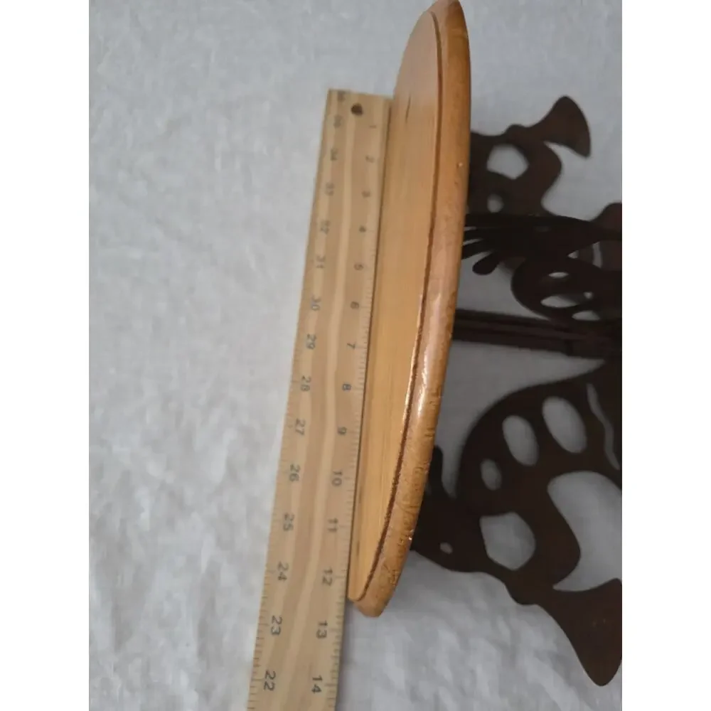 Vintage Kokopelli Wood and Metal Wall Shelf Native Southwestern Rustic